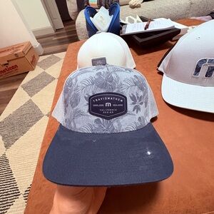TravisMathew Blue and Gray golf Hat